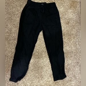 Black linen pants